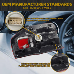 Tail Light Assembly Rear Lamp LED Type w/Blind Spot (Module NOT Included) Compatible with 2019-2023 Ford Ranger Right Passenger Side Replace KB3Z-13404-G