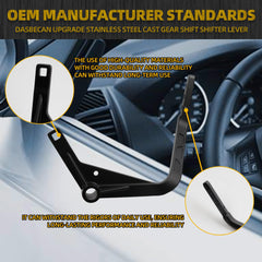 Upgrade Stainless Steel Cast Gear Shift Shifter Lever Compatible with Polaris Ranger Crew 2020-2021 Polaris PRO XD 2019-2020 Polaris Crew XP 2018-2021 Replace# 5634266458 5633821458