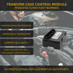 68499620AA 68499620AB Transfer Case Control Module Compatible with Dodge Durango 2021-2025 Jeep Grand Cherokee WK 2022 OEM# P68499620AA P68499620AA