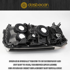 Halogen Headlight Compatible with 2009 2010 2011 Honda Pilot Left+Right Side Headlight Assembly Chrome Amber Corner Headlamp Replaces# HO2518125 HO2519125 33150SZAA01 33100SZAA01 (Left+Right)