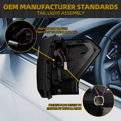 LED Tail Light Compatible with 2018-2021 Ford Expedition Taillight Rear Lamp Left Driver Side Replace JL1Z-13405-H