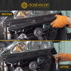 Front Left Right Side Headlight & Bumper Bracket Mount Support Retainer Kit Compatible with 2007-2011 Honda CR-V Replace# 71140-SXS-A00, 71193-SWA-003, 71190-SXS-A00, 71198-SWA-003 (4Pcs)