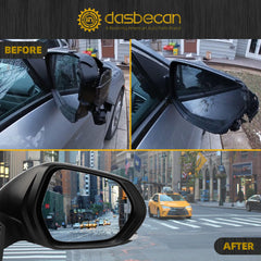 Right Passenger Side Mirror Compatible with 2016-2022 Toyota Prius with Power Heated Glass, Manual Folding, Blind Spot Light, White Paint Replace# TO1321357 (6Pins)