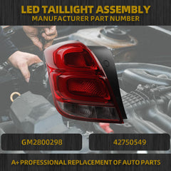 Tail Light Compatible with 2017-2022 Chevrolet Trax LED Taillight Left Driver Side Rear Lamp Assembly GM2800298 42750549
