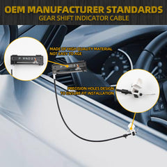 Gear Shift Indicator Assembly Compatible with 2004-2011 Ford Ranger Shift Cable Replace #6L5Z-7A110-AA