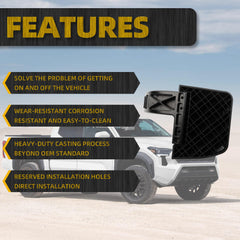 PT392-35920 Rear Bed Step Retractable Bumper Step Compatible with Toyota Tacoma 2024 2025