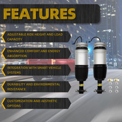 Pair Front Air Suspension Shock Absorber Strut Assys w/Magnetic Compatible with 2021-2024 Cadillac Escalade ESV Chevrolet Suburban Tahoe GMC Yukon XL Replaces#AS-4411 84741580 85619254