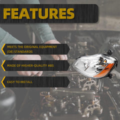 Led Front Headlight Assembly Compatible with Kenworth T680 Semi Trucks 2013-2021 Left Driver Side Headlights Headlamps Replacement OE P54610311000 P54-6103-11000R