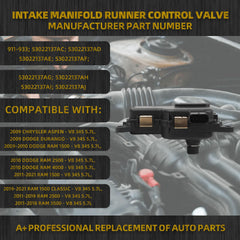 911-933 Intake Manifold Runner Control Valve