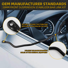 927-100 Front Suspension Stabilizer Bar Link Kit Compatible With Chevrolet Impala Monte Venture,Pontiac Montana Grand Trans Sport, Buick Regal Century Rendezvou 1997-2016 Replace#10257316