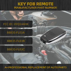 Key Fob Remote Compatible with 2017-2022 Subaru Crosstrek Forester Impreza Legacy Outback CVT STI WRX Replaces 88835-FL03A 4 Button Keyless Entry Remote Control FCC ID HYQ14AHK