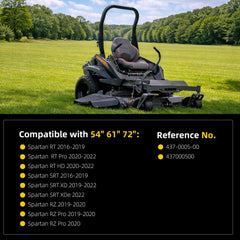 3PCS Lawn Mower Deck Spindle Compatible with Spartan RT RZ SRT Pro HD XDe 2016-2022 54" 61" 72" Decks Heavy Duty Spindle Assembly Replaces# 437000500 437-0005-00