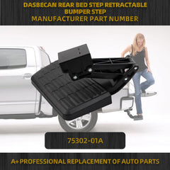75302-01A Rear Bedstep Retractable Bumper Side Step Compatible with 2006-2014 Ford F150