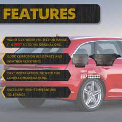 Front Engine Guard+Gearbox Guard Mud Flaps Compatible with Audi A4 2009-2016 Audi A5 2009-2017