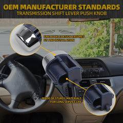 Transmission Shift Lever Push Knob with Spring Compatible with Honda Odyssey EX EX-L LX Touring 3.5L 2005-2010 Replaces 54132-SHJ-A01