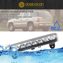 LED 3rd High Mount Brake Light White Carge Light Compatible with 2000-2006 Chevrolet Suburban 1500/2500 Tahoe GMC Yukon 1500/2500 Replaces# 15170955 923-203 GM2890107