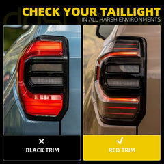 LED Tail Light Assembly Compatible with 2025 2026 Toyota 4Runner Rear Lamp Black Trim Taillight Right Passenger Side Replace# 81551-35410