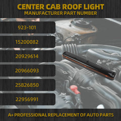 923-101 Roof Marker Light Compatible with 2007-2014 GMC Sierra Chevrolet Silverado 2500HD 3500HD Replace# 15200082 20929614 20966093