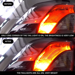 Right Passenger Side Outer Tail Light with Wire Harness Compatible with Toyota RAV4 2019 2020 2021 Replace 81550-0R090 TO2805148 Rear Brake Lamp (No bulb inside)