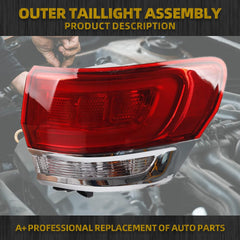 Right Passenger Side Outer Tail Light Assembly Compatible with 2014-2021 Jeep Grand Cherokee Laredo/Limited/Overland/Summit Replaces 668142942AH CH2805108 Taillight Halogen Type