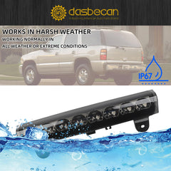 LED 3rd High Mount Brake Light Black Carge Light Compatible with 2000-2006 Chevrolet Suburban 1500/2500 Tahoe GMC Yukon 1500/2500 Replaces# 15170955 923-203 GM2890107