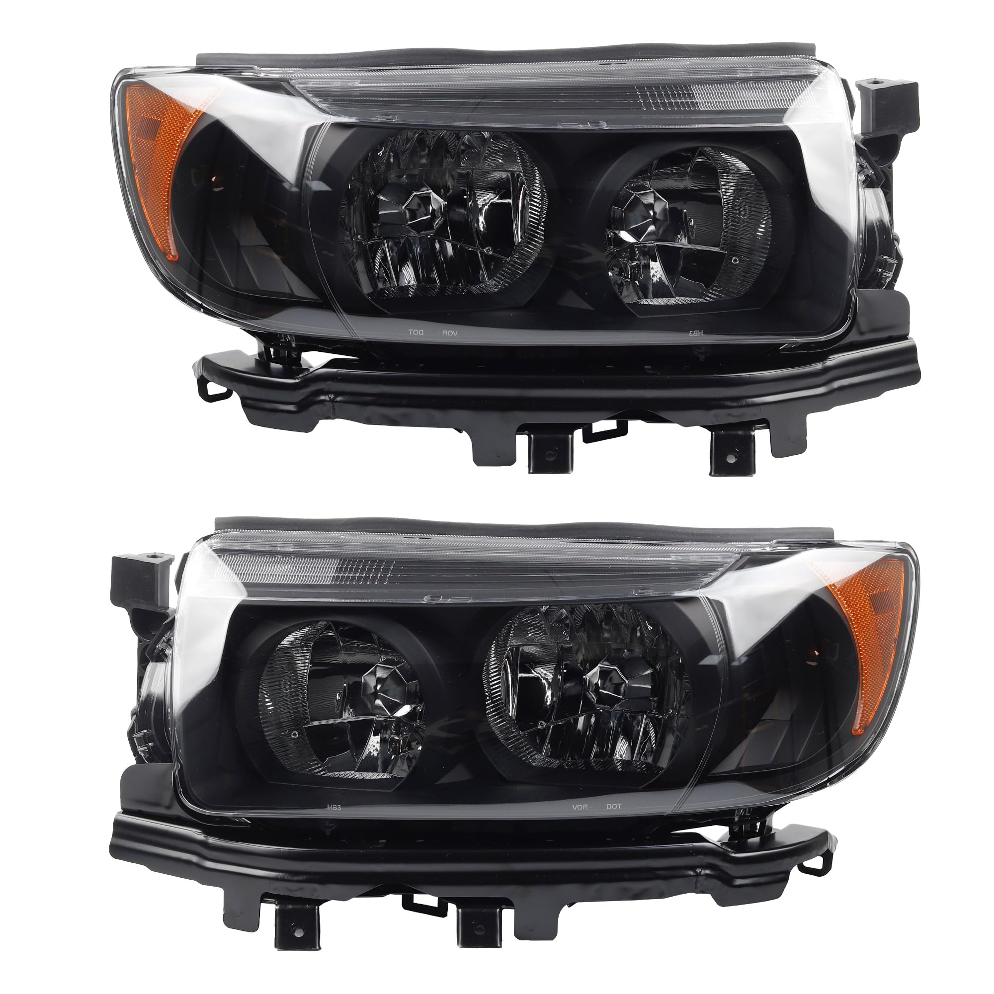 Left Side Front Headlight Assembly For 2006-2008 Subaru Forester – Chrome Housing, Halogen – Replaces 84001SA471