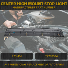 923-116 LED Center High Mount Stop Light Compatible with 2015-2020 Chevy Suburban Tahoe 2016-2019 Chevy Suburban 3500 HD Replaces 22783104 Third 3rd Brake Light
