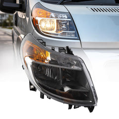 Passenger Side Headlight Assembly W/O DRL Compatible with 2014-2022 Ram Promaster 1500 2500 3500 Front Right Headlamp Replace# 4725944AK CH2503254(5 Pins)