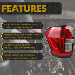 Tail light With Bulbs Compatible With 2022-2024 Ford Expedition(XL XLT) Left Driver Side Tail Lamp Rear Light Assembly Replace# NL1Z-13405-A NL1Z13405A