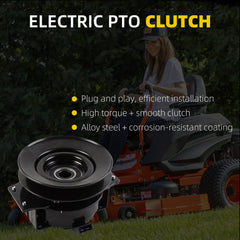 Dasbecan Electric PTO Clutch with Wire Harness for 1" Shaft Clutch Compatible with Bad Boy MZ Magnum 2017-2023 ZT Avenger 2020-2023 Models Replaces# 070-0055-00 070005500