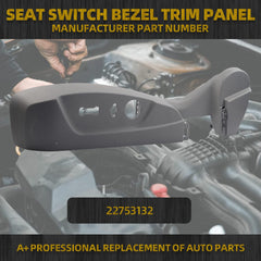Left Driver Side Seat Switch Bezel Trim Panel Compatible with Chevrolet Malibu 2013 2014 2015 2016 Replaces 22753132(Gray) Seat Adjuster Switch Bezel Cover
