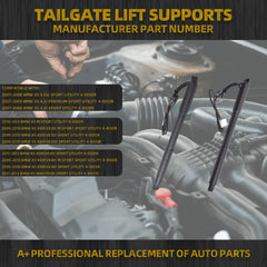 Left+Right Rear Tailgate Power Lift Support Shock Strut Compatible with BMW E70 X5 2007-2013 Sport Utility 4-Door Replaces# 51247332695 51247332696