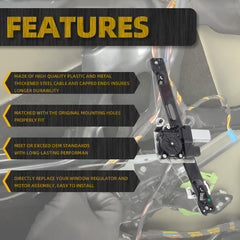 Rear Right Passenger Side Power Window Regulator with Motor Assembly Compatible with 2006-2012 BMW 3 Series E90 E91 323i 325i 328i 330i 335i M3 Replaces 748-469 51357140590