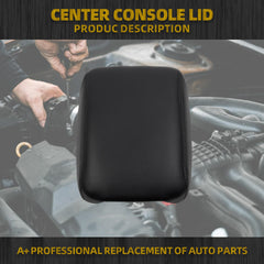 Center Console Armrest Cover Lid (Black) Compatible with 2012 2013 2014 2015 2016 Honda CRV