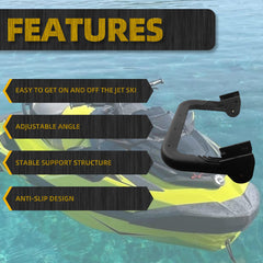 Jet Ski Retractable Spring-Loaded Automatic Rebound Boarding Ladder Compatible with SeaDoo RXP-X GTI GTR RXT GTX 295100747 295100869