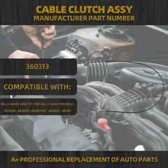 Cable Clutch Assy Compatible with Billy Goat and fit for Billy Goat Models AE402V AE401V AE401H5T AE401H AE401 OEM Number Replace 360313