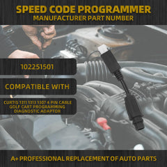 Programming Diagnostic Port Adaptor Compatible with Curtis 1311 1313 1307 Cable Golf Cart Programming Diagnostic Adaptor Replace# 102251501(4 pin)