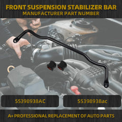 Front Suspension Stabilizer Bar Kit (Includes Bushing) Compatible with 2019-2022 Ram 1500 Classic 2009-2010 Dodge Ram 1500 2011-2018 Ram 1500 OE Replaces 55398938AC