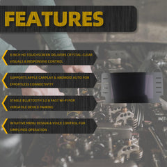 8" Touch Screen LCD Display Compatible with 2018-2022 Honda Accord 10 TH Replaces 339710-TVA-A110-M1 39710TVAA110M1