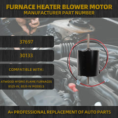 Furnace Heater Blower Motor Compatible with Dometic Atwood Hydro Flame furnaces 8525-8531-IV Models OE#37697 30133