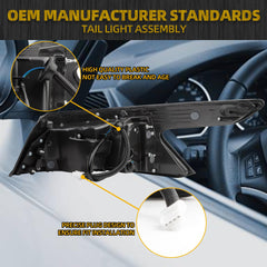 LED Tail Light Compatible with 2019-2023 Nissan Maxima Taillight Rear Lamp Left Driver Side Replace #265559DJ0A