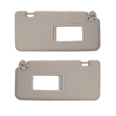 Left Driver and Right Passenger Side Sun Visor Compatible with Nissan Versa 2007-2012 Replace 96401-EL31A 96400-EL31A Sunvisor Replacement(Gray)