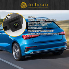 Tailgate Handle Backup Camera 720P Compatible with Audi A3 A4 A5 A6L A8L VW Volkswagen Jetta Passat Touareg Sharan Lavida Skoda Trunk Parking Rear View Camera