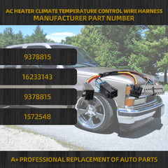 AC Climate Heater Control Adapter Compatible with 1995 Chevy Silverado Tahoe GMC Yukon (Convert 1996-1999 Unit in Your 1995 Vehicle) Without Rear DEFROST Option