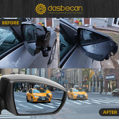 Right Passenger Side Mirror Compatible with 2015-2018 Ford Focus Black Mirror w/Turn Signal, Manual Folding, Power Glass, Temp Sensor (7Pin)