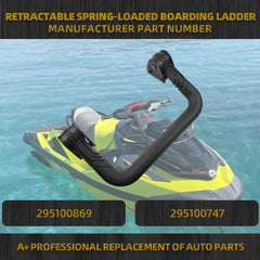 Jet Ski Retractable Spring-Loaded Automatic Rebound Boarding Ladder Compatible with SeaDoo RXP-X GTI GTR RXT GTX 295100747 295100869