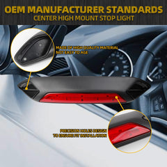 Center High Mount Stop Light LED Compatible with 2018 2019 Ford Transit 150 250 350 350 HD Third (3rd) Brake light Stop Lamp Replace 923-127 JK4Z13A613AA