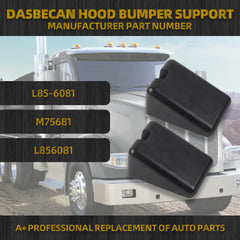 2Pcs Hood Bumper Support Compatible with Peterbilt 567 579 Kenworth T680 T880 ReplaceS# L85-6081 L856081 M75681 Left or Right Side