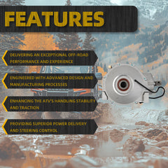 Front Side Differential Assembly Compatible with Polaris Ranger RZR General 1333112 1333344 1333579 1333597 1333687 1333790 1334142 1334178 1334625