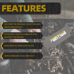 Right Passenger Side Sun Visor Compatible with Honda Pilot 2016-2022 Honda Ridgeline 2018-2020 Replace 83230-TG7-A12ZB Sunvisor Replacement